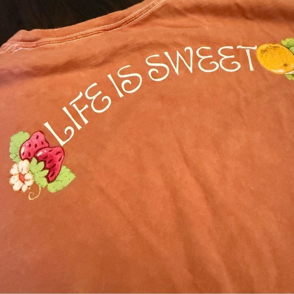 🍓🍰Strawberry Shortcake Cropped Short Sleeve Tee Shirt - Picture 5 of 5